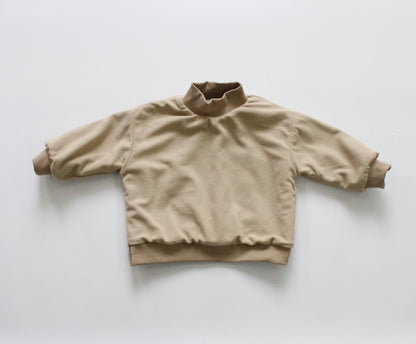 -キッズ レオパード 裏起毛 スウェット トレーナー - mamahalo shop - トレーナー・フーディ -  べビー服 - 子供服 - 男の子 - 女の子