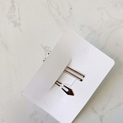 -キッズ レース フラワー ヘアピン ヘアアクセサリー パッチンピン 2個 セット - mamahalo shop - ヘアアクセサリー -  べビー服 - 子供服 - 男の子 - 女の子