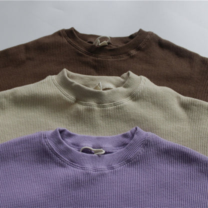 -キッズ ルーズ Tシャツ トップス - mamahalo shop - 長袖Tシャツ -  べビー服 - 子供服 - 男の子 - 女の子