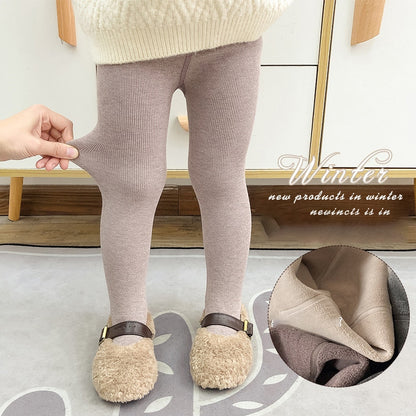 -キッズ ジュニア 裏起毛 厚手 レギンス タイツ - mamahalo shop - レギンスパンツ -  べビー服 - 子供服 - 男の子 - 女の子