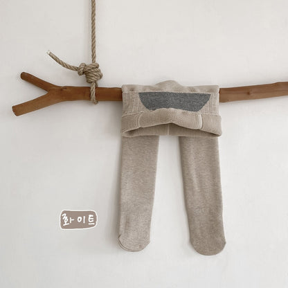 -キッズ ジュニア 裏起毛 厚手 レギンス タイツ - mamahalo shop - レギンスパンツ -  べビー服 - 子供服 - 男の子 - 女の子