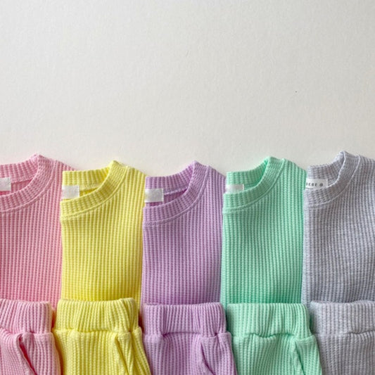 -ベビー セットアップ 半袖 Tシャツ パンツ - mamahalo shop - 半袖セットアップ -  べビー服 - 子供服 - 男の子 - 女の子