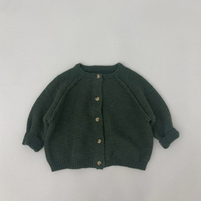 -キッズ ニット ルーズ カーディガン - mamahalo shop - カーディガン・パーカー -  べビー服 - 子供服 - 男の子 - 女の子