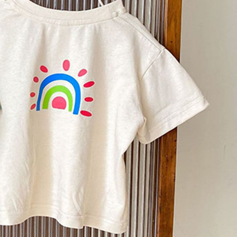 -# キッズ レインボー 虹 プリント 半袖 Tシャツ トップス【mh0001904】 - mamahalo shop - 半袖Tシャツ -  べビー服 - 子供服 - 男の子 - 女の子