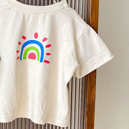 -# キッズ レインボー 虹 プリント 半袖 Tシャツ トップス【mh0001904】 - mamahalo shop - 半袖Tシャツ -  べビー服 - 子供服 - 男の子 - 女の子