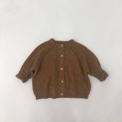 -キッズ ニット ルーズ カーディガン - mamahalo shop - カーディガン・パーカー -  べビー服 - 子供服 - 男の子 - 女の子