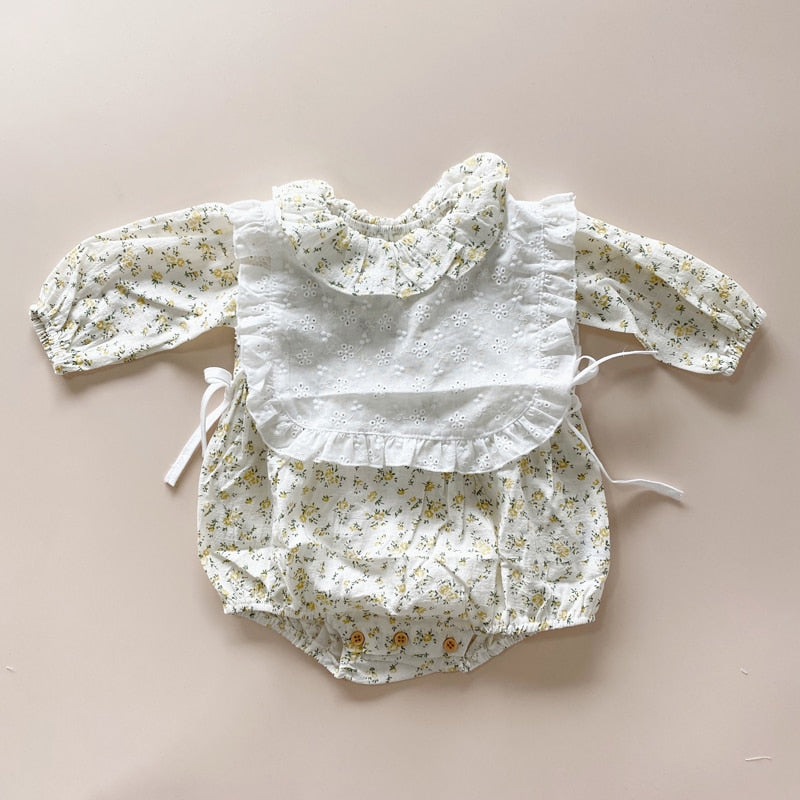 -ベビー レース 刺繍 ビブベスト - mamahalo shop - ベスト -  べビー服 - 子供服 - 男の子 - 女の子