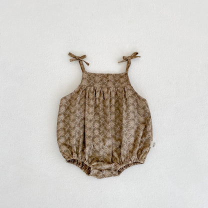 -☺︎ ベビー ボタニカル キャミソール ロンパース - mamahalo shop - ノースリーブロンパース -  べビー服 - 子供服 - 男の子 - 女の子
