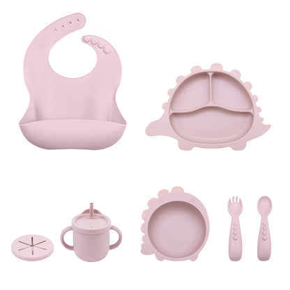 -# セット ベビー シリコン 食器 プレート スプーン 吸盤 ボウル フォーク 恐竜 ストロー カップ【mh0001502】 - mamahalo shop - ベビーキッズ食器 -  べビー服 - 子供服 - 男の子 - 女の子