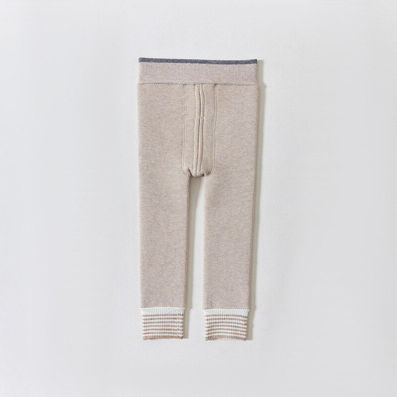 -ベビー 裏フリース 厚手 レギンス レギパン ボーダー 暖パン タイツ - mamahalo shop - ベビー用靴下・タイツ -  べビー服 - 子供服 - 男の子 - 女の子