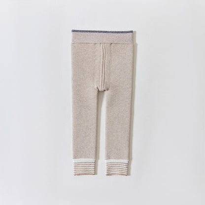 -ベビー 裏フリース 厚手 レギンス レギパン ボーダー 暖パン タイツ - mamahalo shop - ベビー用靴下・タイツ -  べビー服 - 子供服 - 男の子 - 女の子