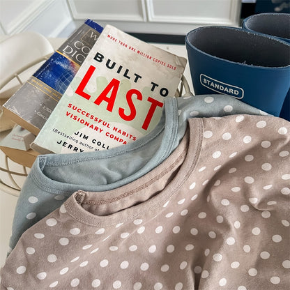 -キッズ みずたま ルーズ 長袖 Tシャツ トップス - mamahalo shop - 長袖Tシャツ -  べビー服 - 子供服 - 男の子 - 女の子