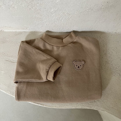 -☺︎ ベビー くま ベア 裏フリース 厚手 スウェット トレーナー - mamahalo shop - トレーナー・フーディ -  べビー服 - 子供服 - 男の子 - 女の子