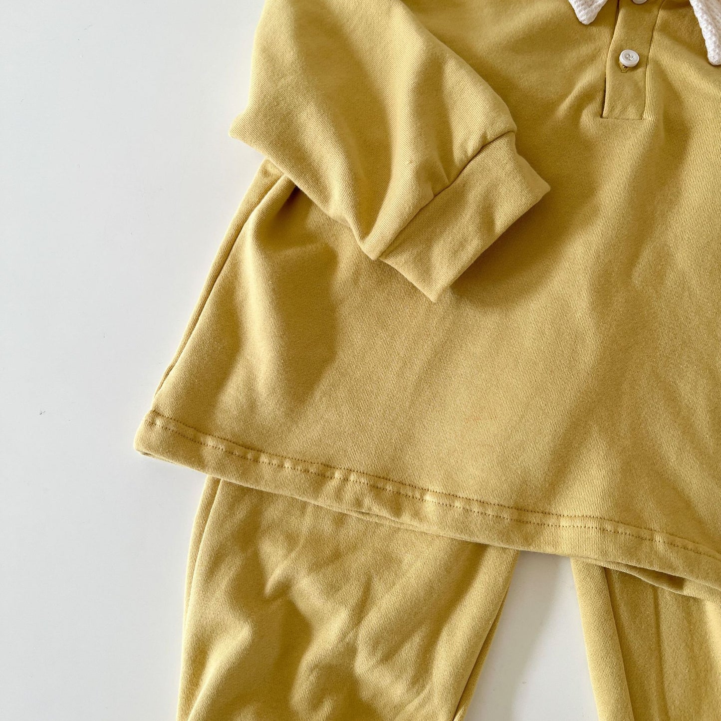 -キッズ セットアップ 長袖 ポロ襟 トップス パンツ - mamahalo shop - 長袖セットアップ -  べビー服 - 子供服 - 男の子 - 女の子