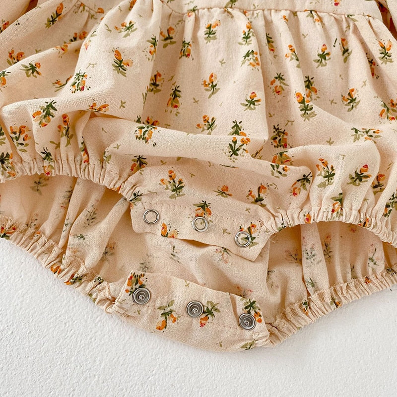 -ベビー フラワー 長袖 ロンパース【mh0001473】 - mamahalo shop - 長袖ロンパース -  べビー服 - 子供服 - 男の子 - 女の子