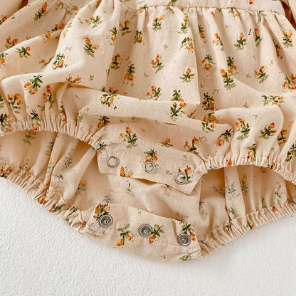 -ベビー フラワー 長袖 ロンパース【mh0001473】 - mamahalo shop - 長袖ロンパース -  べビー服 - 子供服 - 男の子 - 女の子