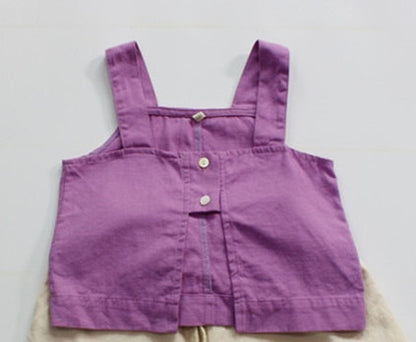 -キッズ  キャミソール ノースリーブ ビスチェ バックスリット トップス【mh0000841】 - mamahalo shop - タンクトップ・キャミソール・ノースリーブトップス -  べビー服 - 子供服 - 男の子 - 女の子