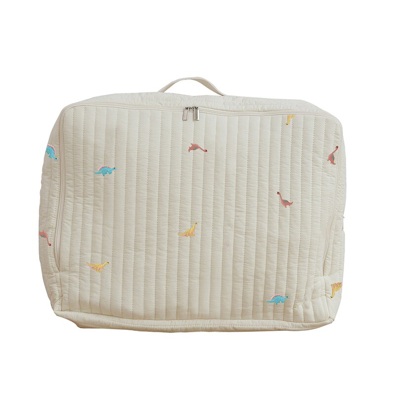 -キルティング 刺繍 おむつポーチ ママバッグ 鞄 くま ベア オリーブ チューリップ チェリー りす【mh0001464】 - mamahalo shop - おむつポーチ -  べビー服 - 子供服 - 男の子 - 女の子