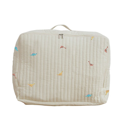 -キルティング 刺繍 おむつポーチ ママバッグ 鞄 くま ベア オリーブ チューリップ チェリー りす【mh0001464】 - mamahalo shop - おむつポーチ -  べビー服 - 子供服 - 男の子 - 女の子