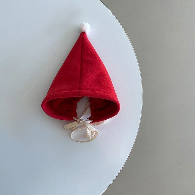 -ベビー クリスマス 長袖 ロンパース ぽんぽん 帽子 セット - mamahalo shop - 長袖ロンパース -  べビー服 - 子供服 - 男の子 - 女の子