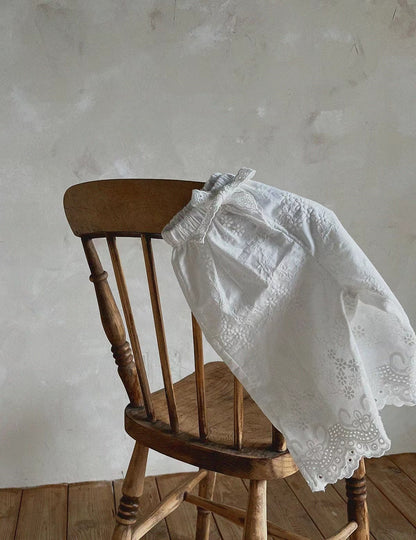 -キッズ フラワー レース 花柄 ルーズ ロングパンツ - mamahalo shop - ロングパンツ・スウェットパンツ -  べビー服 - 子供服 - 男の子 - 女の子