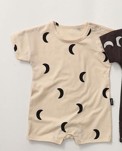 -ベビー 月 ムーン 半袖 ロンパース ジャンプスーツ【mh0000856】 - mamahalo shop - 半袖ロンパース -  べビー服 - 子供服 - 男の子 - 女の子