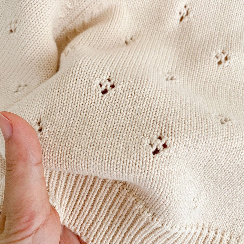 -☺︎ ベビー レースニット フリル カーディガン - mamahalo shop - カーディガン・パーカー -  べビー服 - 子供服 - 男の子 - 女の子