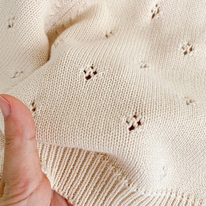 -☺︎ ベビー レースニット フリル カーディガン - mamahalo shop - カーディガン・パーカー -  べビー服 - 子供服 - 男の子 - 女の子