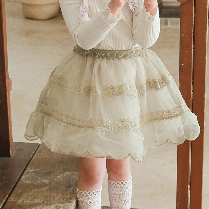 -キッズ レース チュール チュチュ プリンセス スカート - mamahalo shop - スカート -  べビー服 - 子供服 - 男の子 - 女の子