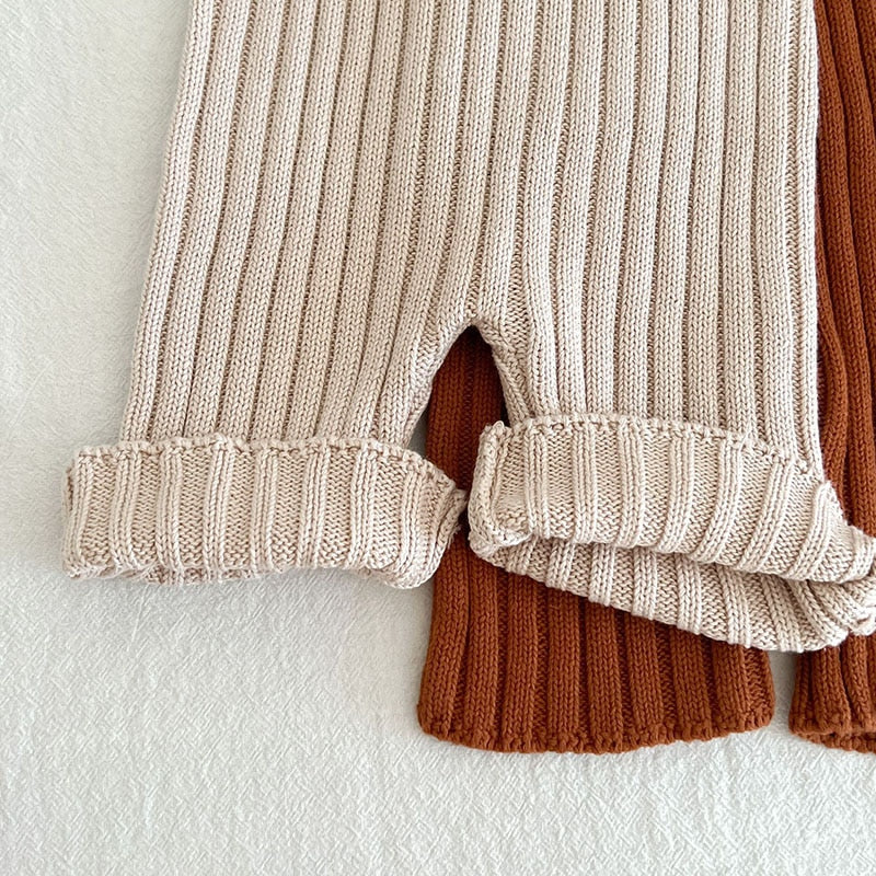 -ベビー キッズ ニット サスペンダー パンツ サロペット - mamahalo shop - サロペットパンツ・サスペンダーパンツ -  べビー服 - 子供服 - 男の子 - 女の子