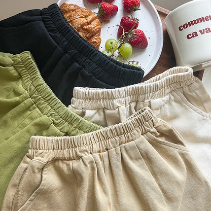 -キッズ ルーズ ショートパンツ - mamahalo shop - ハーフパンツ・ショートパンツ -  べビー服 - 子供服 - 男の子 - 女の子