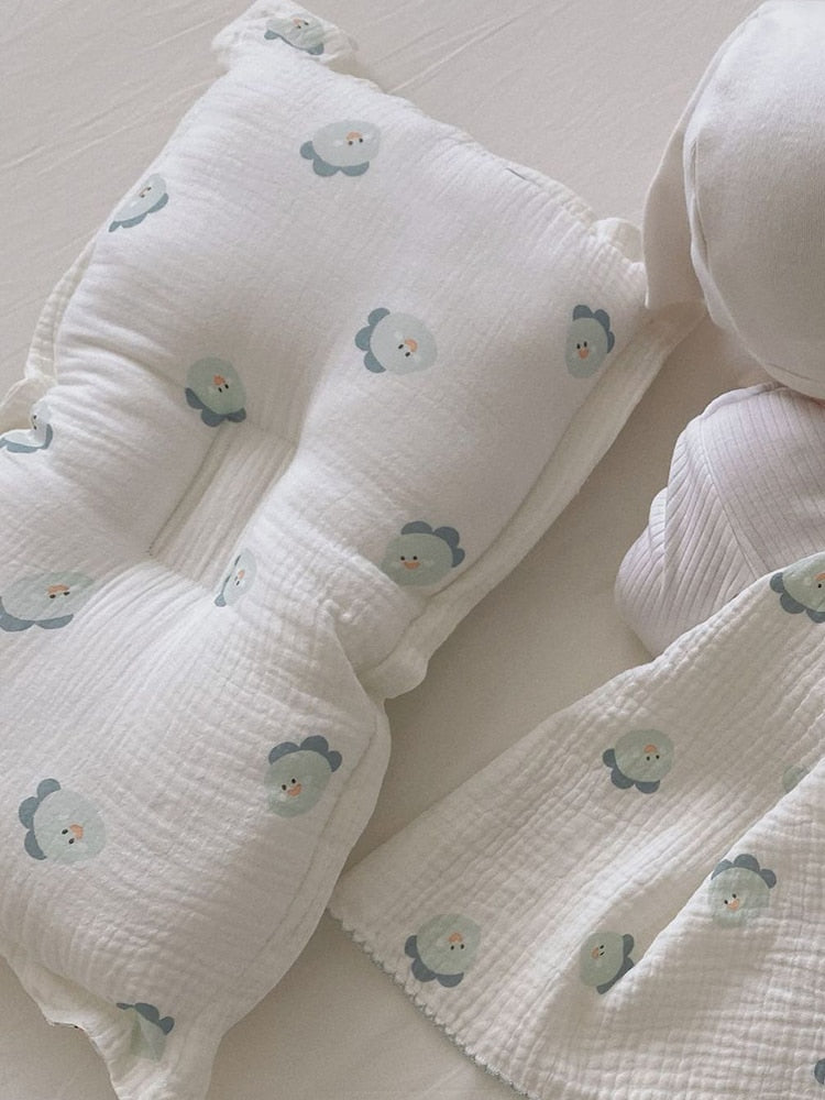 -ベビー キッズ ダブルガーゼ サマー ブランケット 枕 ピロー【mh0001447】 - mamahalo shop - ベビー寝具 -  べビー服 - 子供服 - 男の子 - 女の子