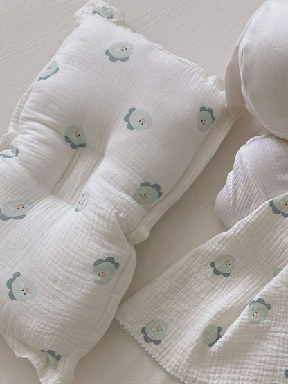 -ベビー キッズ ダブルガーゼ サマー ブランケット 枕 ピロー【mh0001447】 - mamahalo shop - ベビー寝具 -  べビー服 - 子供服 - 男の子 - 女の子