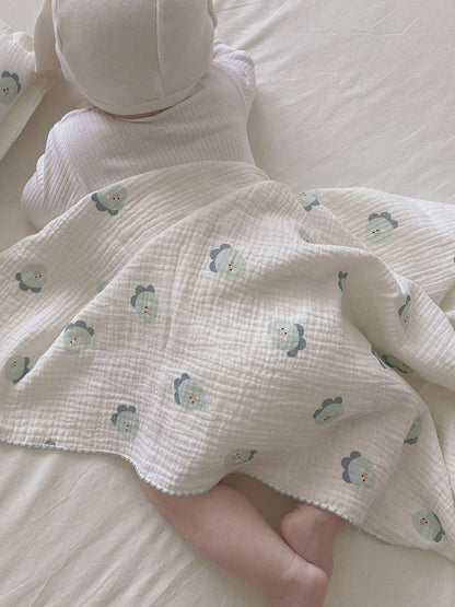 -ベビー キッズ ダブルガーゼ サマー ブランケット 枕 ピロー【mh0001447】 - mamahalo shop - ベビー寝具 -  べビー服 - 子供服 - 男の子 - 女の子