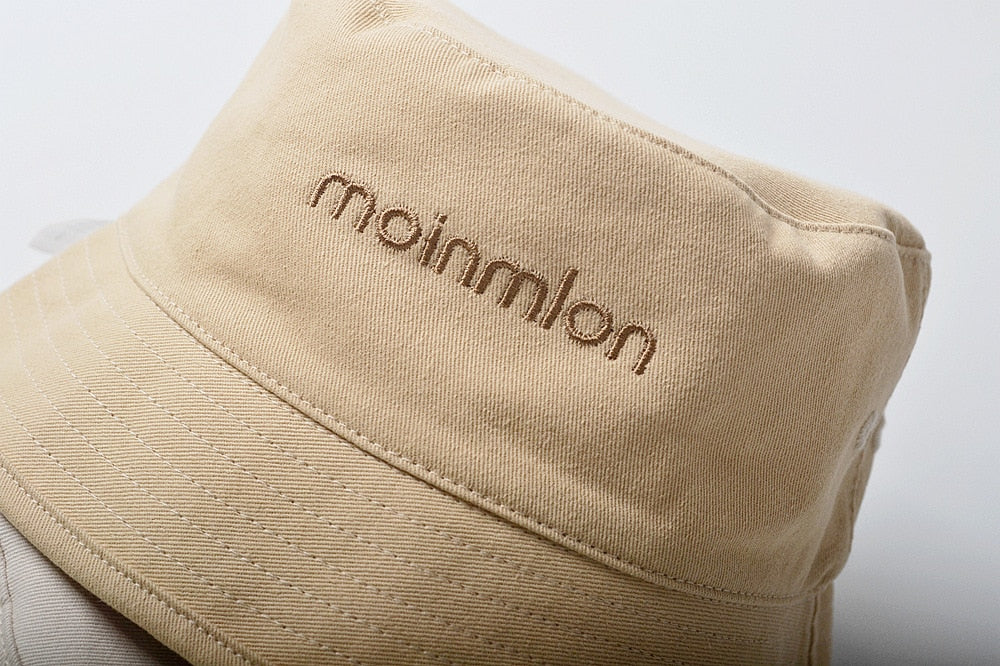 -ベビー キッズ レターロゴ 刺繍 バケットハット 帽子 - mamahalo shop - ベビー用帽子 -  べビー服 - 子供服 - 男の子 - 女の子