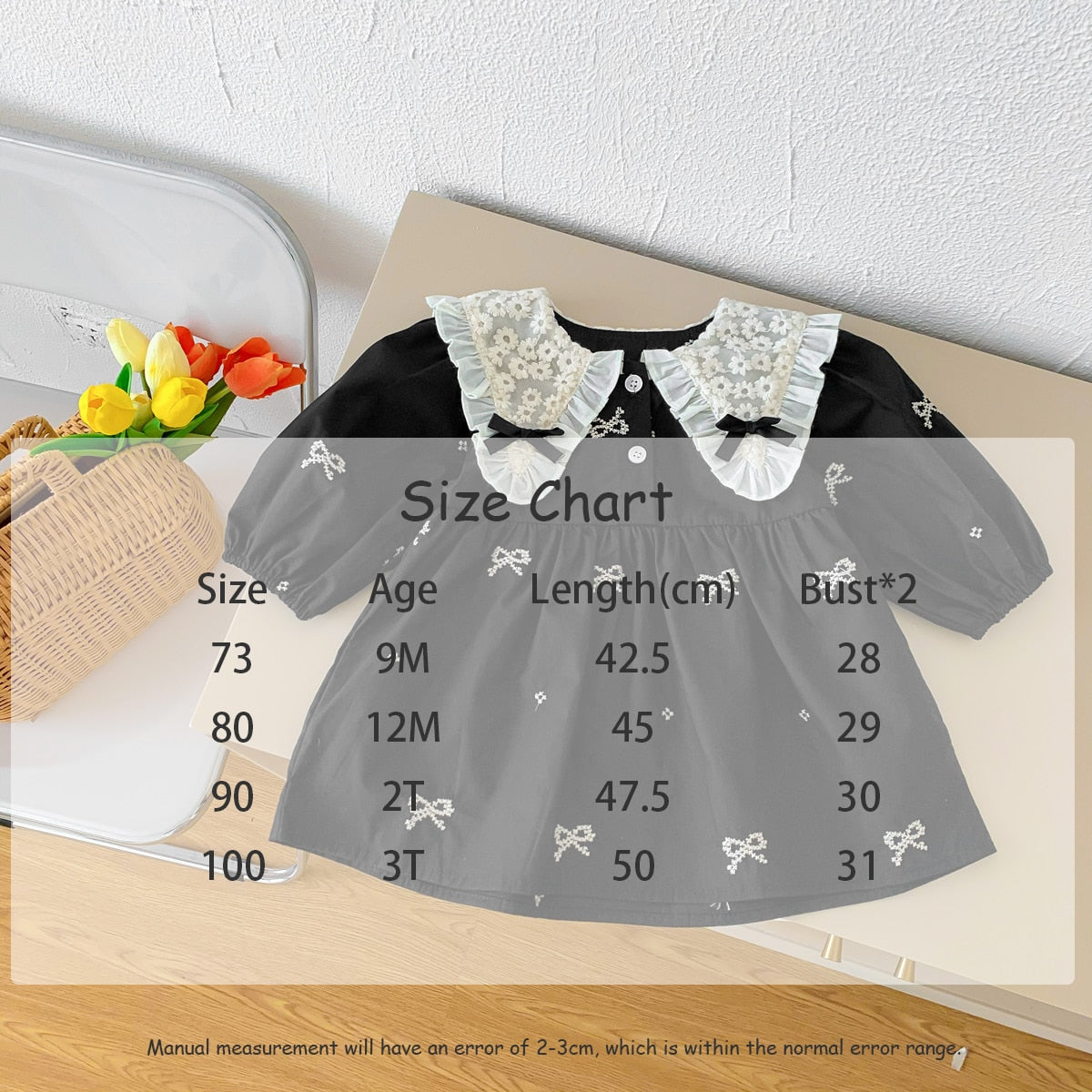 -☺︎ ベビー フラワー レース リボン 長袖 ロンパース ワンピース 足つきレギンスパンツ タイツ - mamahalo shop - 長袖ロンパース -  べビー服 - 子供服 - 男の子 - 女の子