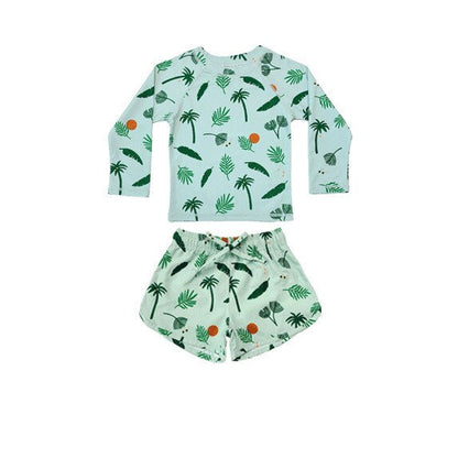 2023新作 キッズ ボーイズ 男の子 セパレート 水着 スイムウェア ラッシュガード 帽子 セット - mamahalo shop - ベビー用水着 - ベビー服 - 子供服 - 男の子 - 女の子