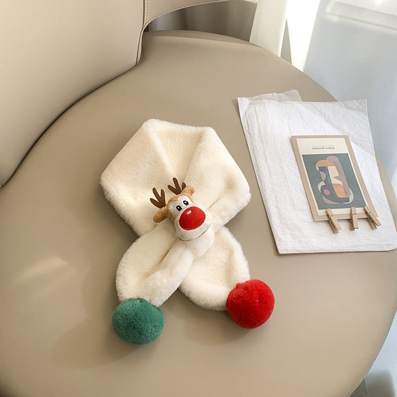 -ベビー キッズ トナカイ クリスマス マフラー スカーフ - mamahalo shop - ネックウォーマー -  べビー服 - 子供服 - 男の子 - 女の子