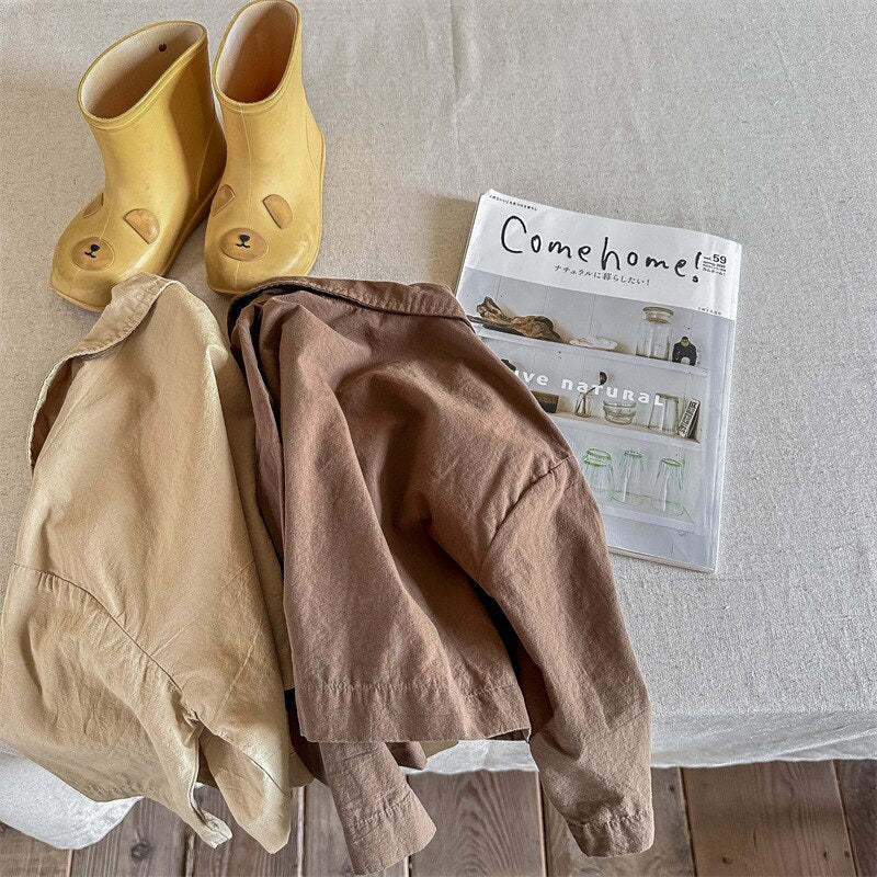 -キッズ うさぎ バニー ルーズ シャツ ジャケット - mamahalo shop - 長袖シャツ・ブラウス -  べビー服 - 子供服 - 男の子 - 女の子