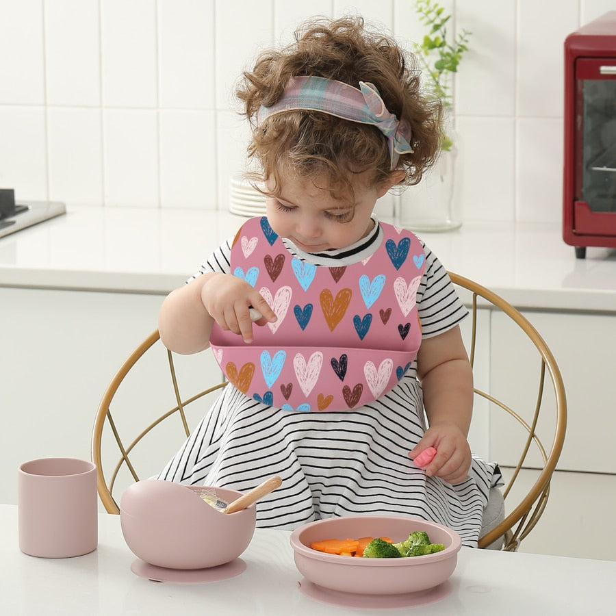 -# ベビー シリコン よだれかけ スタイ ビブ エプロン【mh0001124】 - mamahalo shop - お食事エプロン -  べビー服 - 子供服 - 男の子 - 女の子