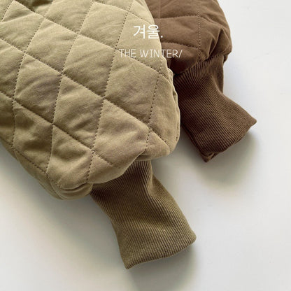 -キッズ キルティング ジャケット パンツ - mamahalo shop - ショートコート・ジャケット・ジャンパー -  べビー服 - 子供服 - 男の子 - 女の子