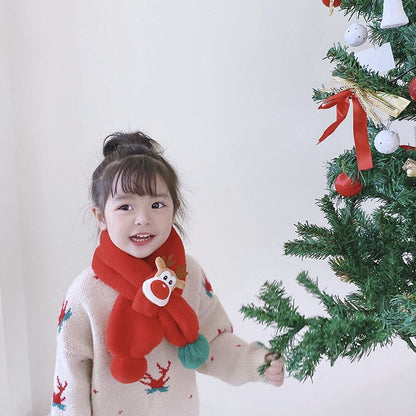 -ベビー キッズ トナカイ クリスマス マフラー スカーフ - mamahalo shop - ネックウォーマー -  べビー服 - 子供服 - 男の子 - 女の子