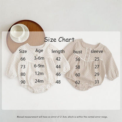 -ベビー レース 長袖 ロンパース ボディスーツ - mamahalo shop - 長袖ロンパース -  べビー服 - 子供服 - 男の子 - 女の子
