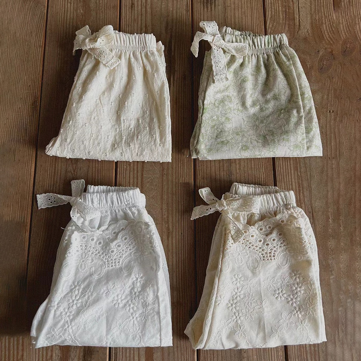 -キッズ フラワー レース 花柄 ルーズ ロングパンツ - mamahalo shop - ロングパンツ・スウェットパンツ -  べビー服 - 子供服 - 男の子 - 女の子