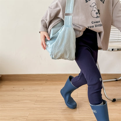 -キッズ RL ロゴ リブ レギンス パンツ 4687B - mamahalo shop - レギンスパンツ -  べビー服 - 子供服 - 男の子 - 女の子