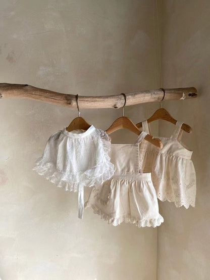 -ベビー レース フリル ブルマパンツ エプロン ドレス - mamahalo shop - ブルマパンツ -  べビー服 - 子供服 - 男の子 - 女の子