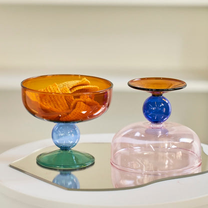 -# カラフルガラス グラス アイスクリーム カップ ボウル 食器 皿 スプーン カトラリー【mh0001939】 - mamahalo shop - テーブルウェア・食器 -  べビー服 - 子供服 - 男の子 - 女の子