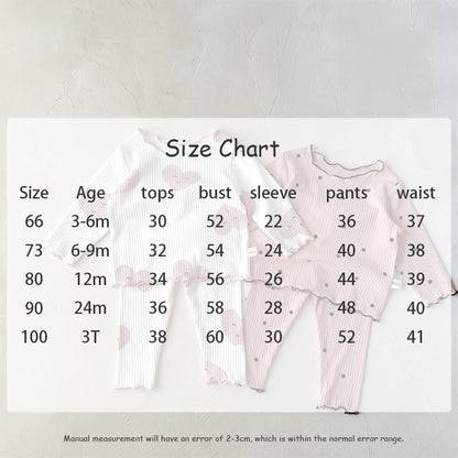 -☺︎ ベビー 長袖 パジャマ セット ハート フラワー ショルダーフリル 長袖 トップス パンツ - mamahalo shop - 長袖パジャマ -  べビー服 - 子供服 - 男の子 - 女の子