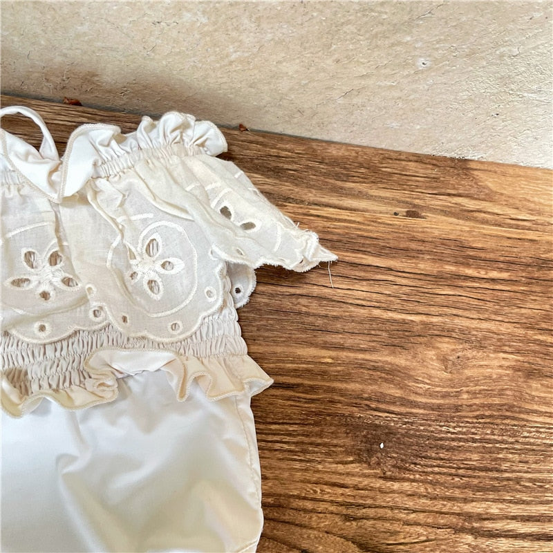 -キッズ 水着 ワンピース フリル レース スイムウェア【mh0001751】 - mamahalo shop - ベビー用水着 -  べビー服 - 子供服 - 男の子 - 女の子