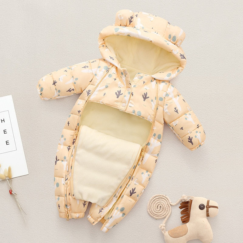 -ベビー 裏フリース フーディ アウター ジャンプスーツ - mamahalo shop - アウタージャンプスーツ -  べビー服 - 子供服 - 男の子 - 女の子